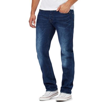 Blue 'Revend' straight fit jeans